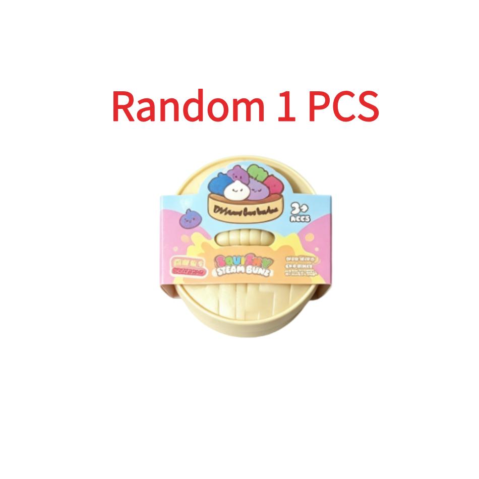 Colorful Simulated Dumpling Squishy Relaxing Relieve Anxiety Antistress Enhance Happiness Rebound Squeeze Reliever Doll