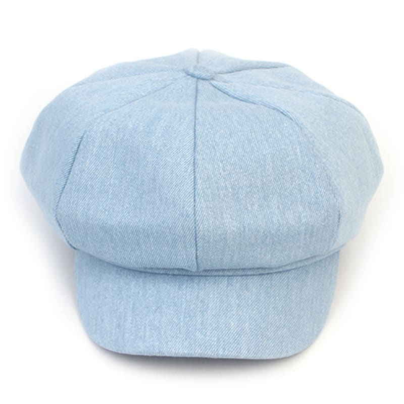 Universal chemistry Light Denim Belted Newsboycap