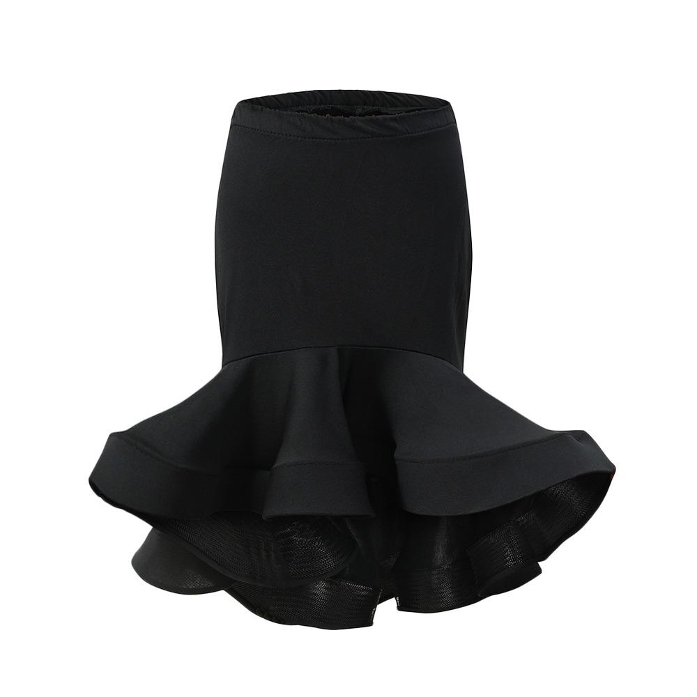 Black Kids Latin Dance Dress Professional Stage Costume Practice Dresses Ballroom Dancing Chacha Dance Performance Dress 110CM