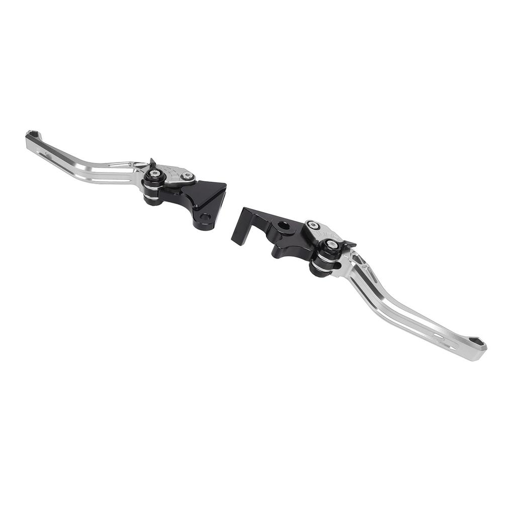 Pair of Motorcycle Brake Clutch Levers CNC Aluminum Alloy Adjustable Angle Ergonomic Brake