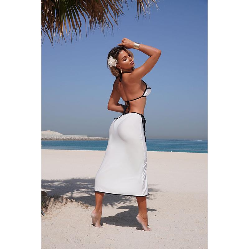 Sexy 3 Pieces Bikini Set Micro Bikini Women Swimsuit Female Swimwear Long Skirt Bikini Set Bathing Suit Beachwear Cover Up