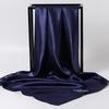 Women's Silky European Satin Silk Scarf Shawl - Large 90x90cm, Plain Color, Square Headscarf