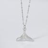O Chain Around Neck Necklace Waterproof Stainless Steel Conch Shell Starfish Pendant Necklaces For Women Men Accessories Jewelry