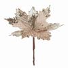 Glitter Flower Decor Simulated Xmas Tree Flower for Holiday Party Height 25cm Diameter 20cm