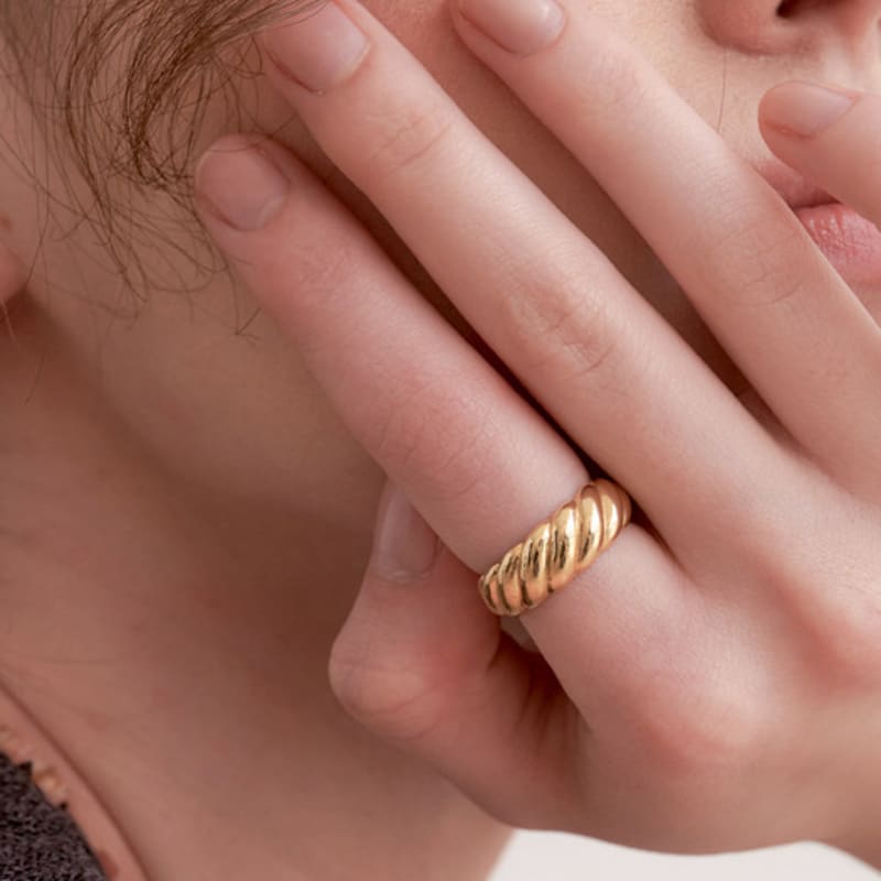 Halden Ball Rope Ring (R002_gold)