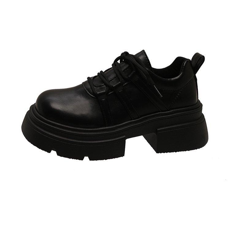 [Yushilai] Retro British style small leather shoes for women's 2025 spring new college style sweet and cool casual loafers