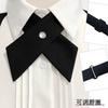 Feminine Cross Collar Bowtie Badge For School Uniforms And College Wear