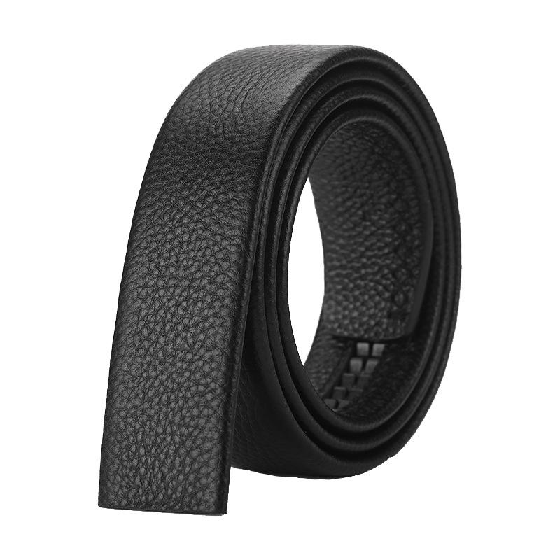 

Мужской ремень Мужской ремень из мягкой кожи Автоматическая пряжка Студенческий ремень Для среднего и молодого возраста Повседневный деловой ремень Модный кожаный 120cm