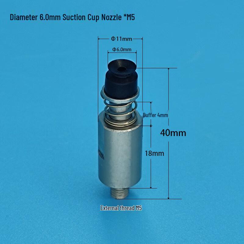 Yunduo 6.0mm M5 Vacuum Suction Cup Nozzle