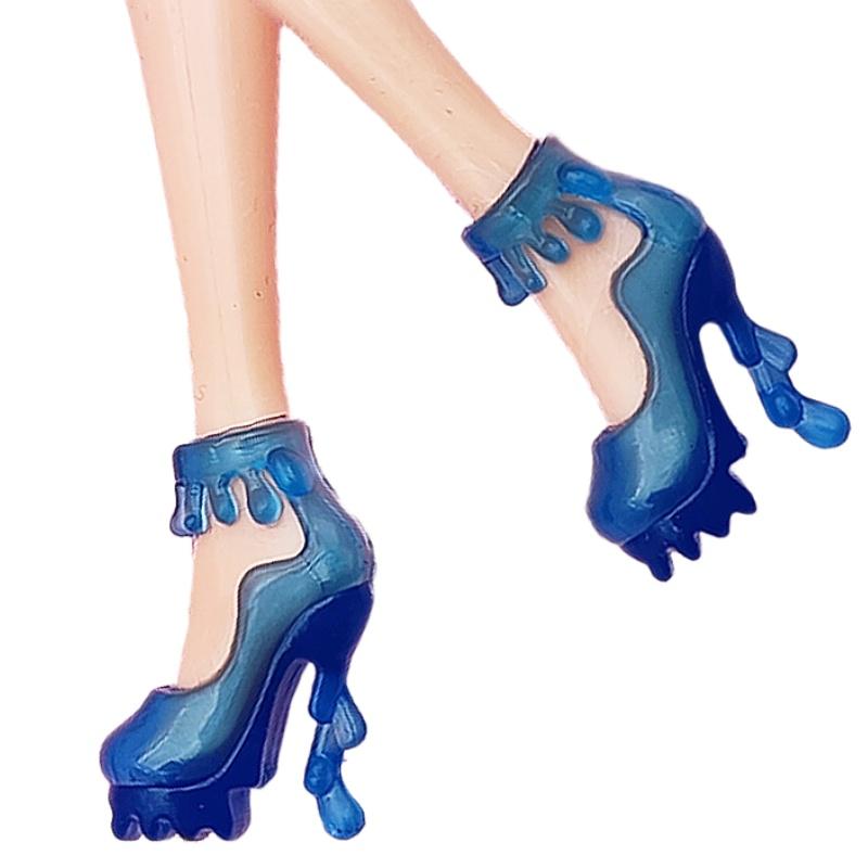 30cm Lele Barbie Doll High Heel Shoes Black Sandals Girls Role Play Toy Accessories