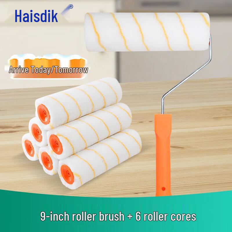 Haisidike 9-inch Paint Roller Kit with 6 Refills