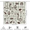 Vintage African Print Shower Curtain Waterproof Fabric Decorative Home Bathroom Accessories Set
