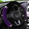 Universal 37-38cm Diameter Soft Plush Rhinestone Car Steering Wheel Cover Interior Accessories Steering-Cover Car-styling