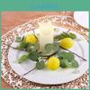 Floral Candle Holder Chain With Faux Flowers For Holiday Dining Decor