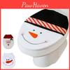 Toilet Seat Toilet Snowman Cover Lid New Year Xmas Christmas Decoration