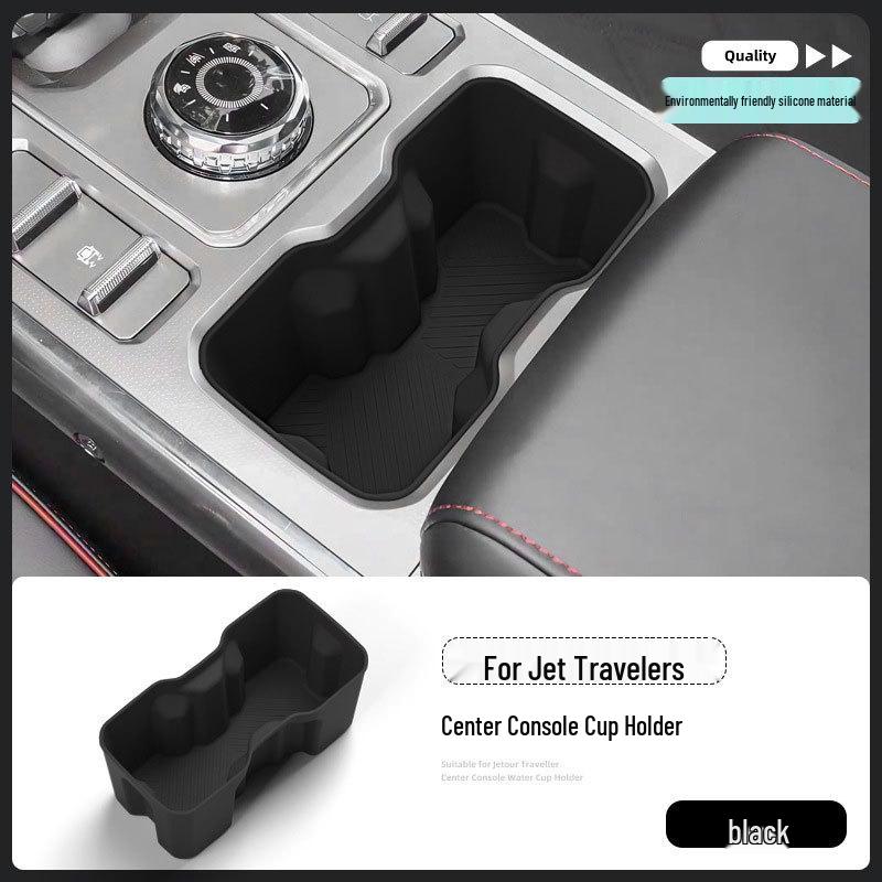 Silicone Cup Holder Sleeve for 26 Jetour Traveller Console Models