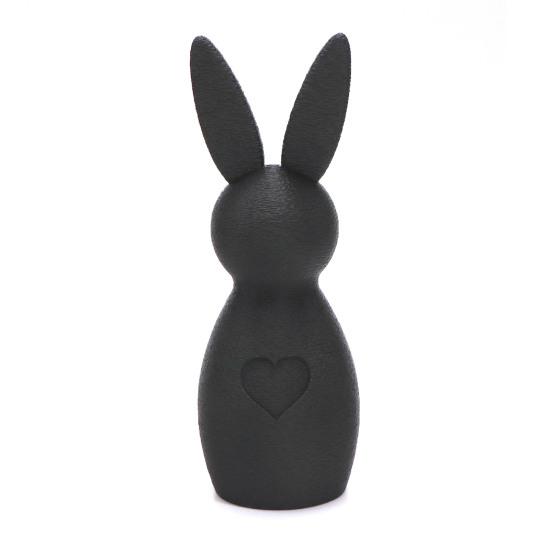 3D-gedruckte Hasenfigur Herz-Hase Statue Osterfeiertag Party Heim Büro Schreibtisch Tier Dekoration Schmuck