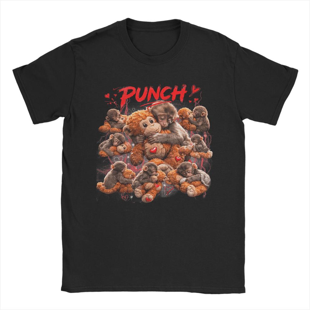 2026 New Baby Monkey Punch Cotton Causal TShirt for Unisex Summer Vintage T Shirts O Neck Novelty Tees Oversize Wholesale Tops