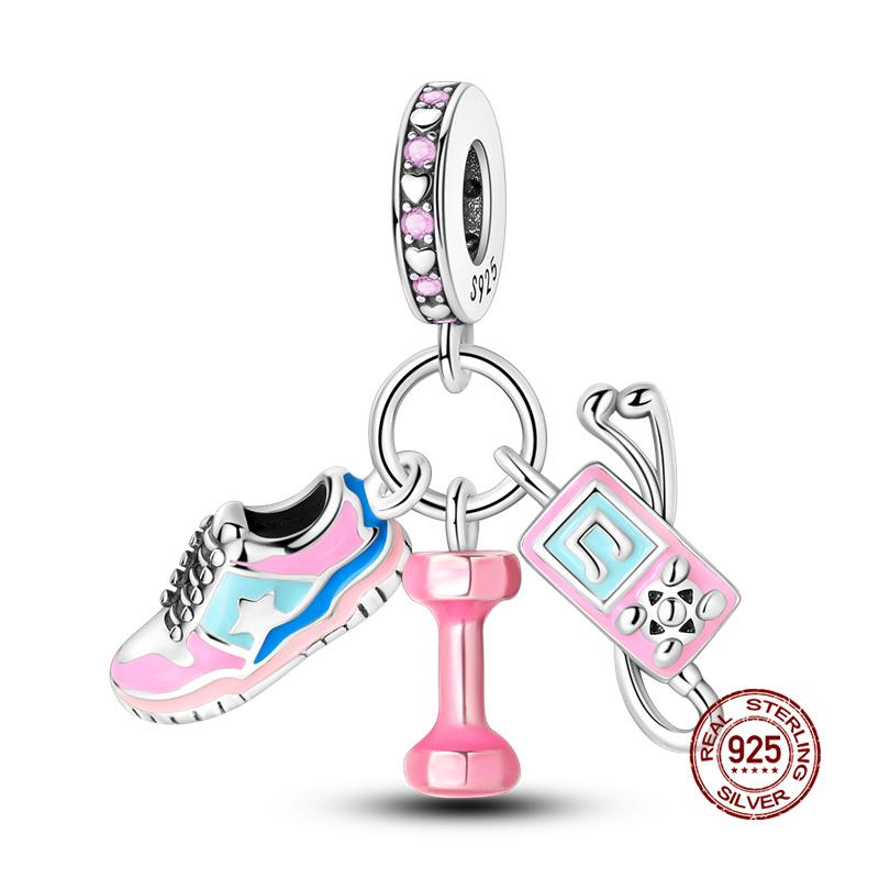 Original Charms Copper Gorgeous Bow Positioning Charms Beads Fits 3Mm Original Bracelet For Women Diy Jewelry Gifts New In