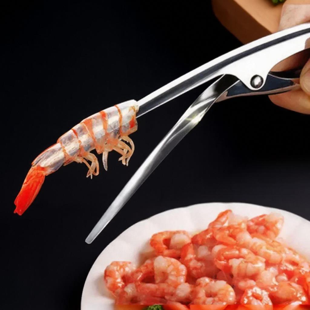 Stainless Steel Shrimp Peeler Prawn Deveiner Lobster Shell Remover for Effortless Seafood Preparation