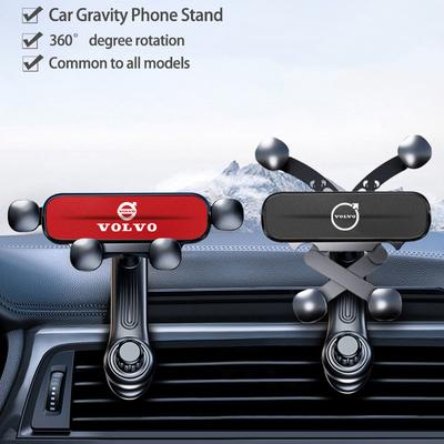 Gravity Phone Holder Car Air Vent Mobile Phone Mount Metal Stand Auto Interiors For Volvo Rdesign V60 V40 XC90 S60 C30 XC60 V50