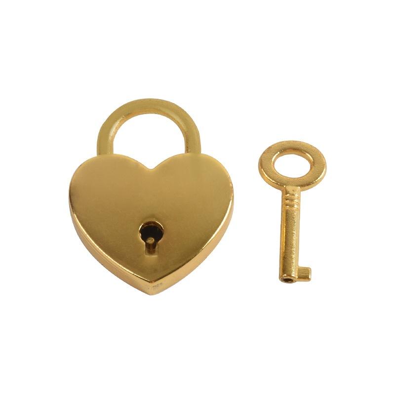 Antikes Vorhängeschloss in Herzform, Vintage-Schloss, rosa, romantisch, schöne Tagebuch-Vorhängeschlösser, Schlüsselschloss mit Schlüssel, Hochzeitsschmuck