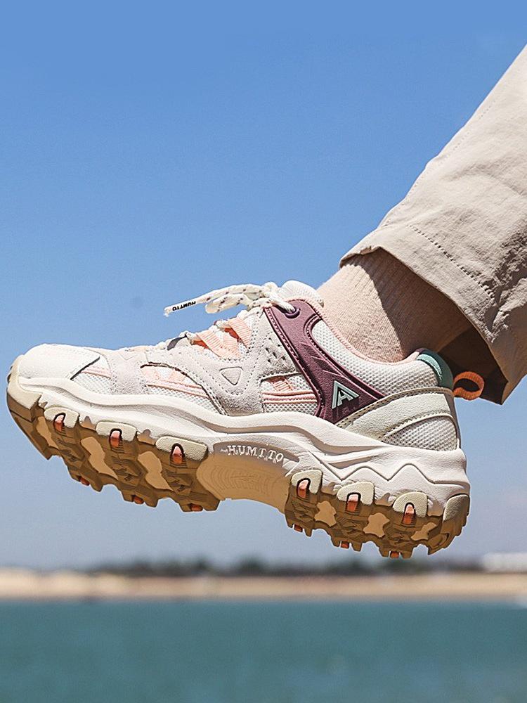 HanTu Women's Waterproof Hiking Shoes, Non-Slip, Lightweight, Breathable, Perfect for Outdoor Sports and Off-Road Climbing.