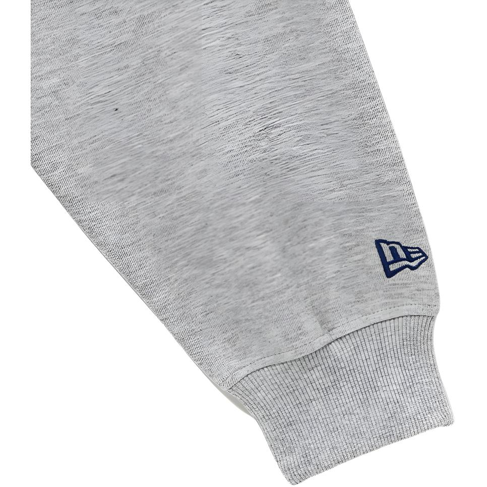 New Era MLB SS24 Los Angeles Dodgers Logo Embroidered Pullover Hoodie Long Sleeve Men hoodies Gray 14179208