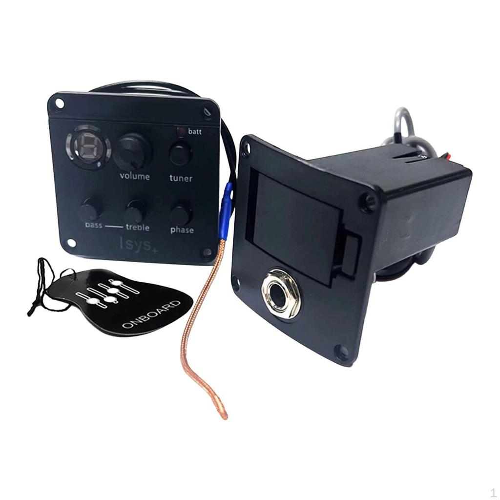Guitar Pickup Preamp System EQ Musical Instrument Accessories Onboard Preamps for Stage