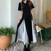 New Chinese-style Improved Cheongsam Dress Women's Summer Large Size Gentle National Style Tea Break Design Sense Hepburn Little Black Dress Women