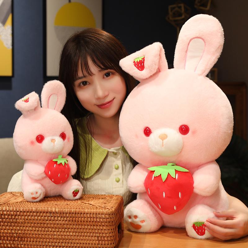 Cute Stuffed Rabbit Plush Soft Toys Bunny Pillow Doll Creative Gifts Sleep Toy Gift
