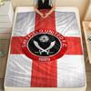 1 Pezzo Coperta in Flanella con Stampa Sheffield United FC, Alta Qualità Confortevole per Tutte le Stagioni, Arredamento per la Casa, Calore e Comfort, Perfetta per Regali di Natale
