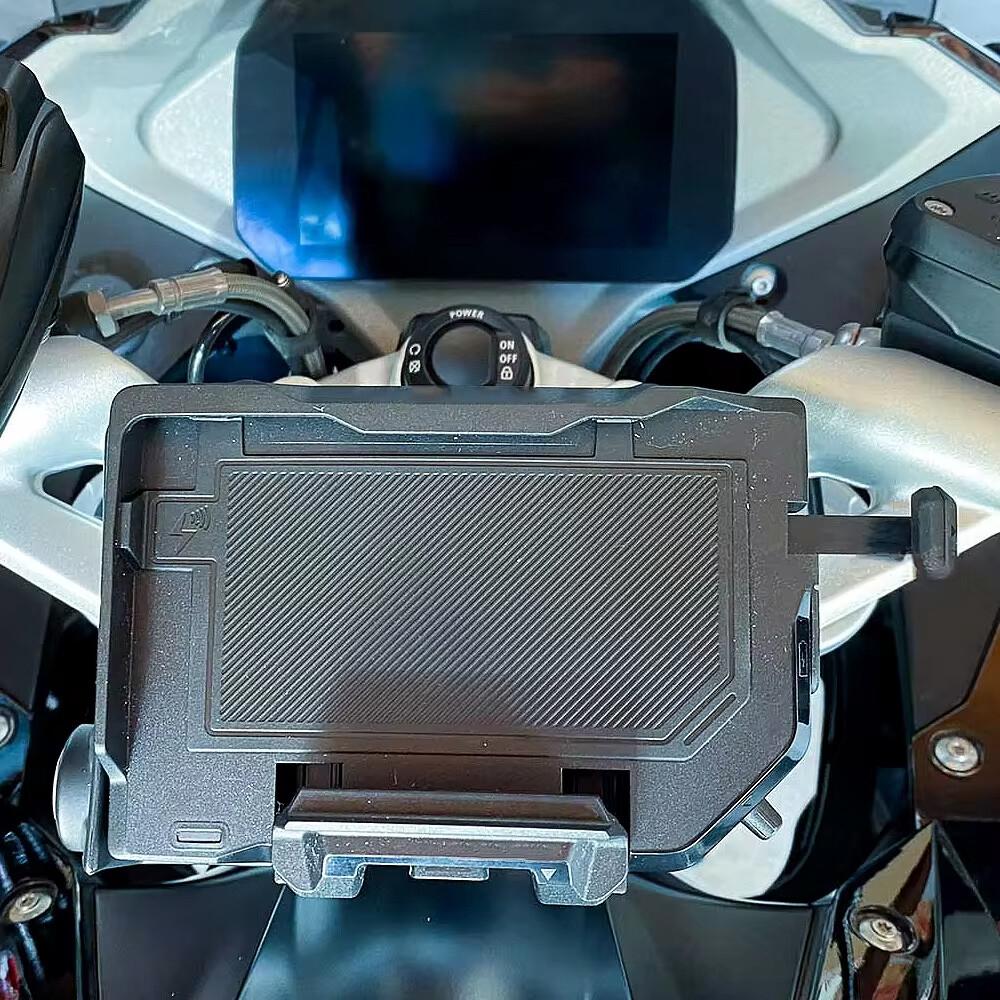 För BMW R1250GS R1200GS R1300GS Trådlös Laddare Mobil Navigationsfäste Ställ