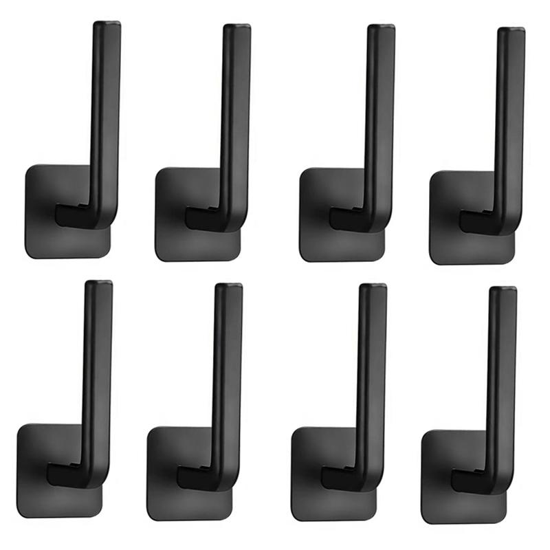 2/4/8pcs Punch-free Baseball Cap Hooks Multifunctional Bathroom Storage Rack Towel Bag Storage Racks Caps Organizer Hangers