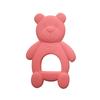 Baby Silicone Teething Ring Baby Bite Joy Bite Bear Teething Stick Food-grade Chewing Rubber Teething Ring Toys