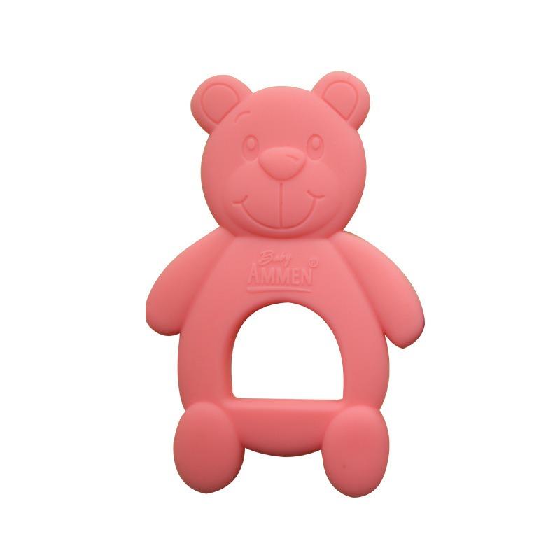 Baby Silikon Beißring Baby Beißfreude Beißbär Beißstab Lebensmittelqualität Kaugummi Beißring Spielzeug