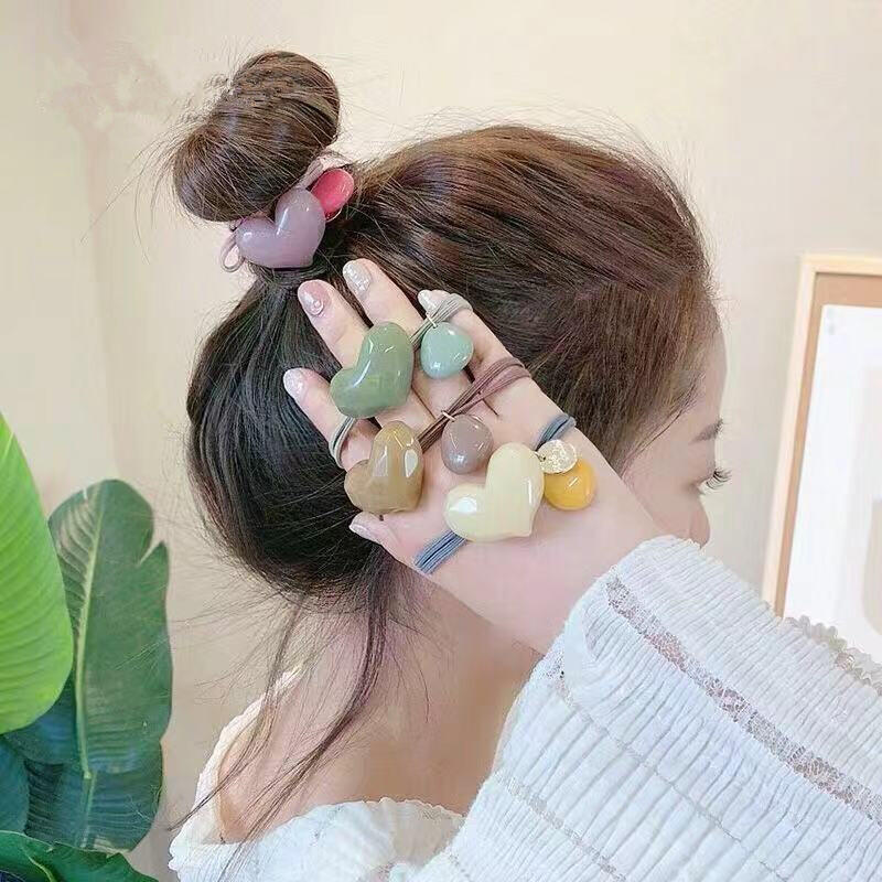 

Heart Candy Pebble Hair Band 4P SET 4P evenly