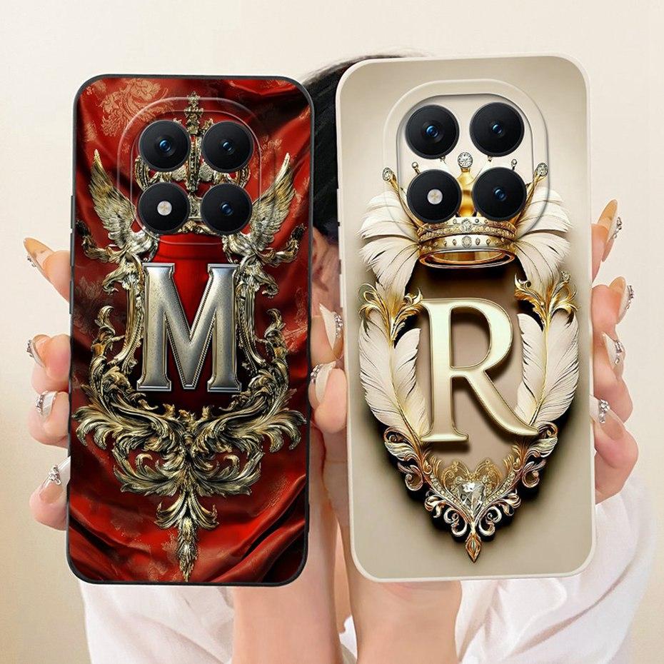 Fashion Crown Letter Phone Case For Xiaomi Redmi Note 15 Pro Plus Soft Silicone Cases For Redmi Note 15 Pro 5G 15Pro+ Bumpers