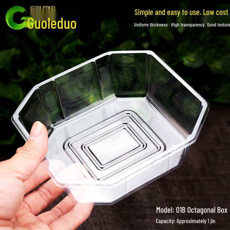 Disposable Clear Rectangular Plastic Fruit Container