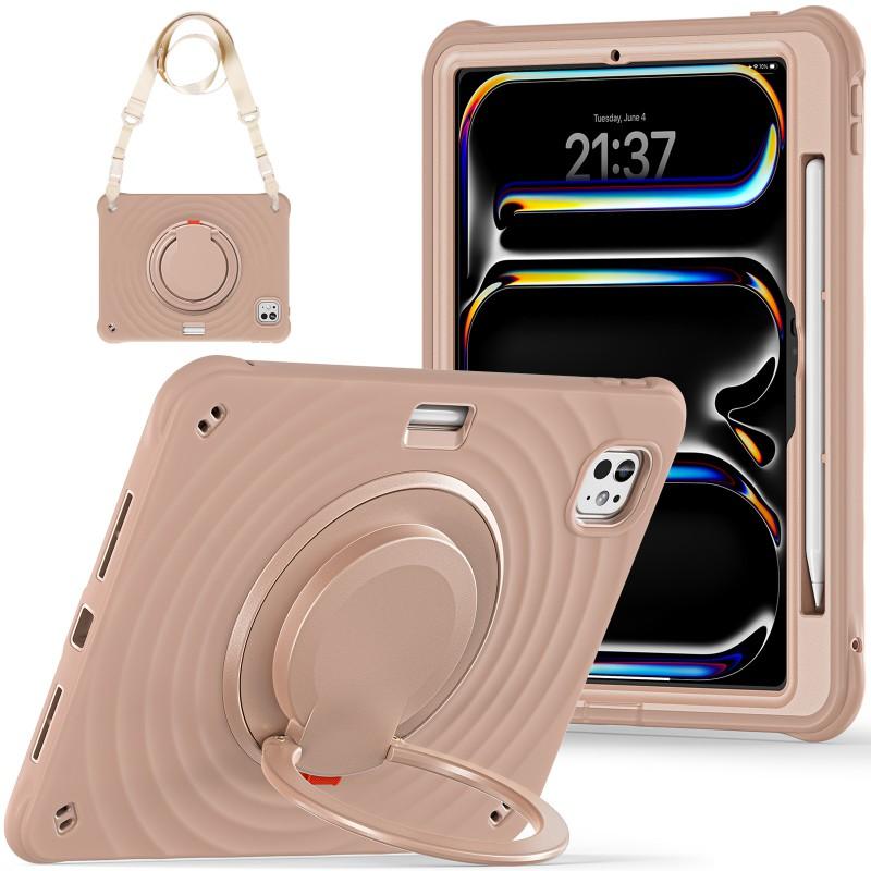 IPad Pro 11 Case 360 Rotating Stand Shockproof Hand Strap Outdoor Tablet Cover