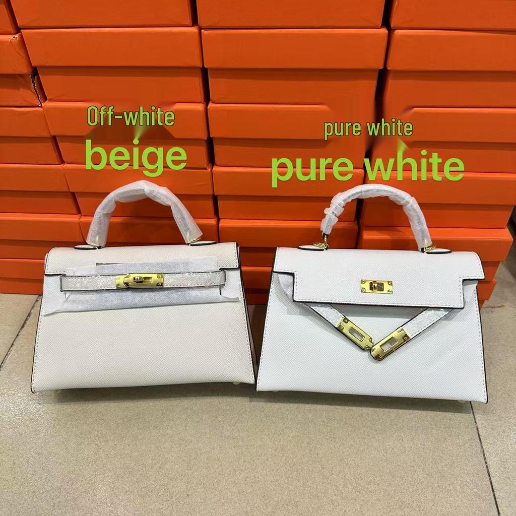 Bolso Kelly Color Caramelo: Bolso de Mano de Moda Europeo y Americano para Mujer, Bolso de Hombro Único o Cruzado de Gama Alta