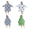 Delightful Large Wearable Blanket Sweatshirt For Kids Soft Warm Cozy Fabric With Fun Illustrations