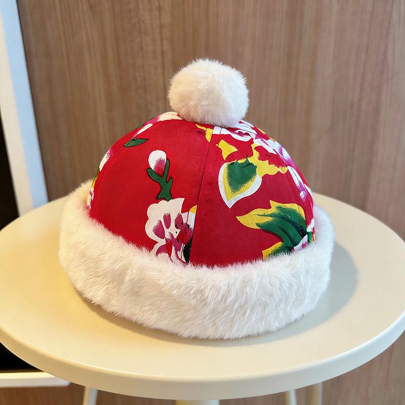 

Children s Ethnic Winter Floral Hat - Warm & Thick for Boys and Girls