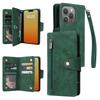 Zipper Wallet Phone Case for IPhone 15 14 13 12 11 Pro Max Mini XS XR X 7 8 Plus SE   Card Slots Strap Leather Cover