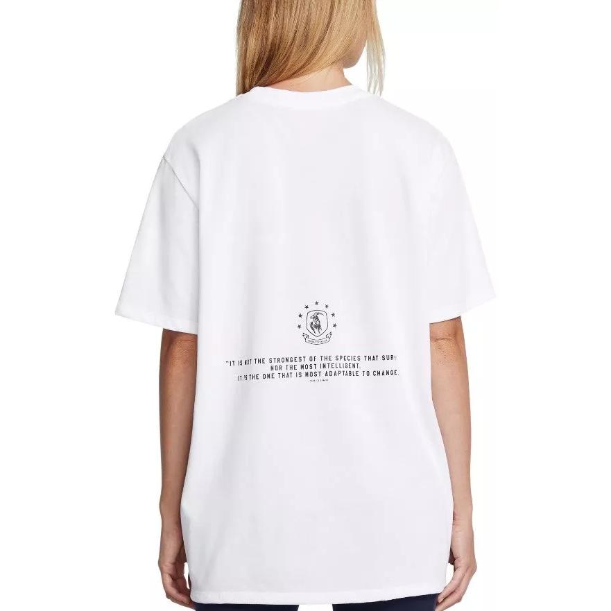 Under Armour Project Rock Campus Comfortable Fitting Breathable Loose Casual Short Sleeve T-Shirt Women T-Shirts White 1386440-100