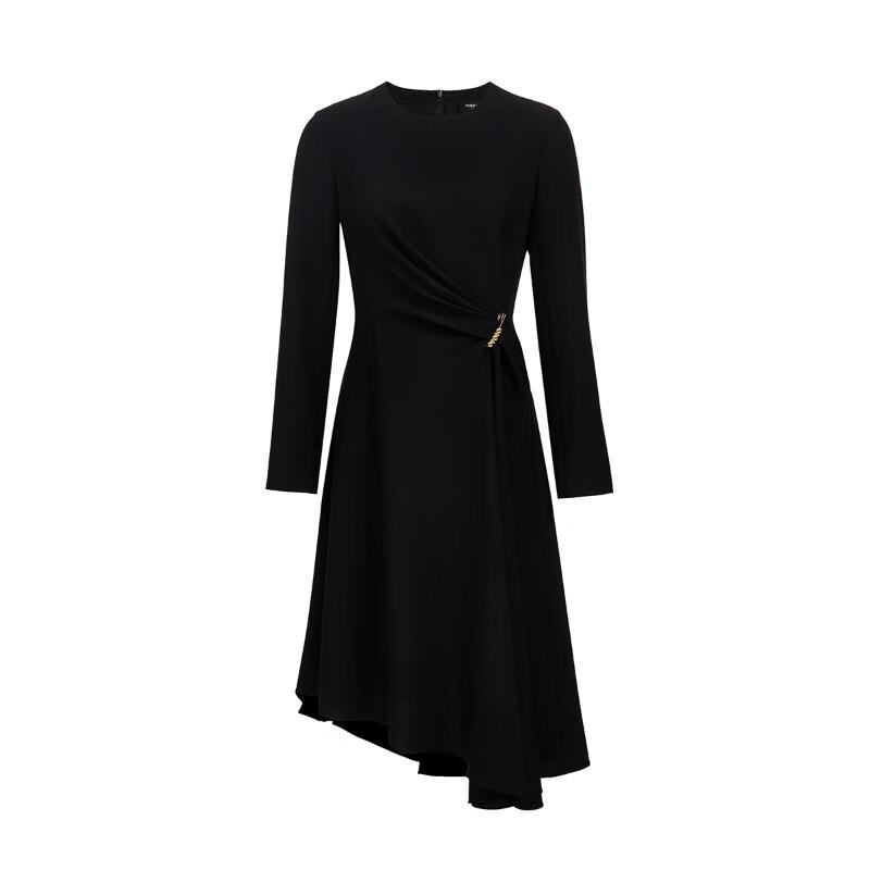 VEROMODA Metal Trim A-Line Little Black Dress