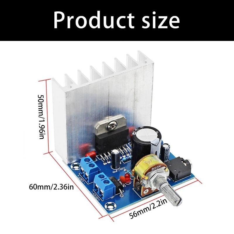 Highly Power 35W+35W Sound Amplifiers Module 12VDC Input For DIY Sound Systems And Speakers