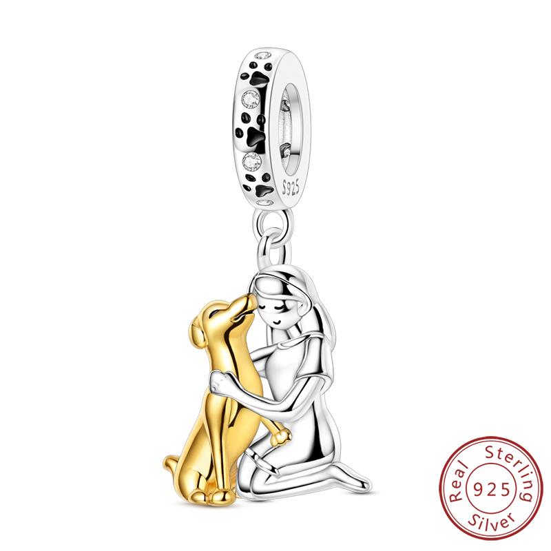 Copper Charm Shining Crown Cute Claw Rubik'S Cube Charm Bead Pendant Fit Original Bracelets Fine Diy Women Jewelry