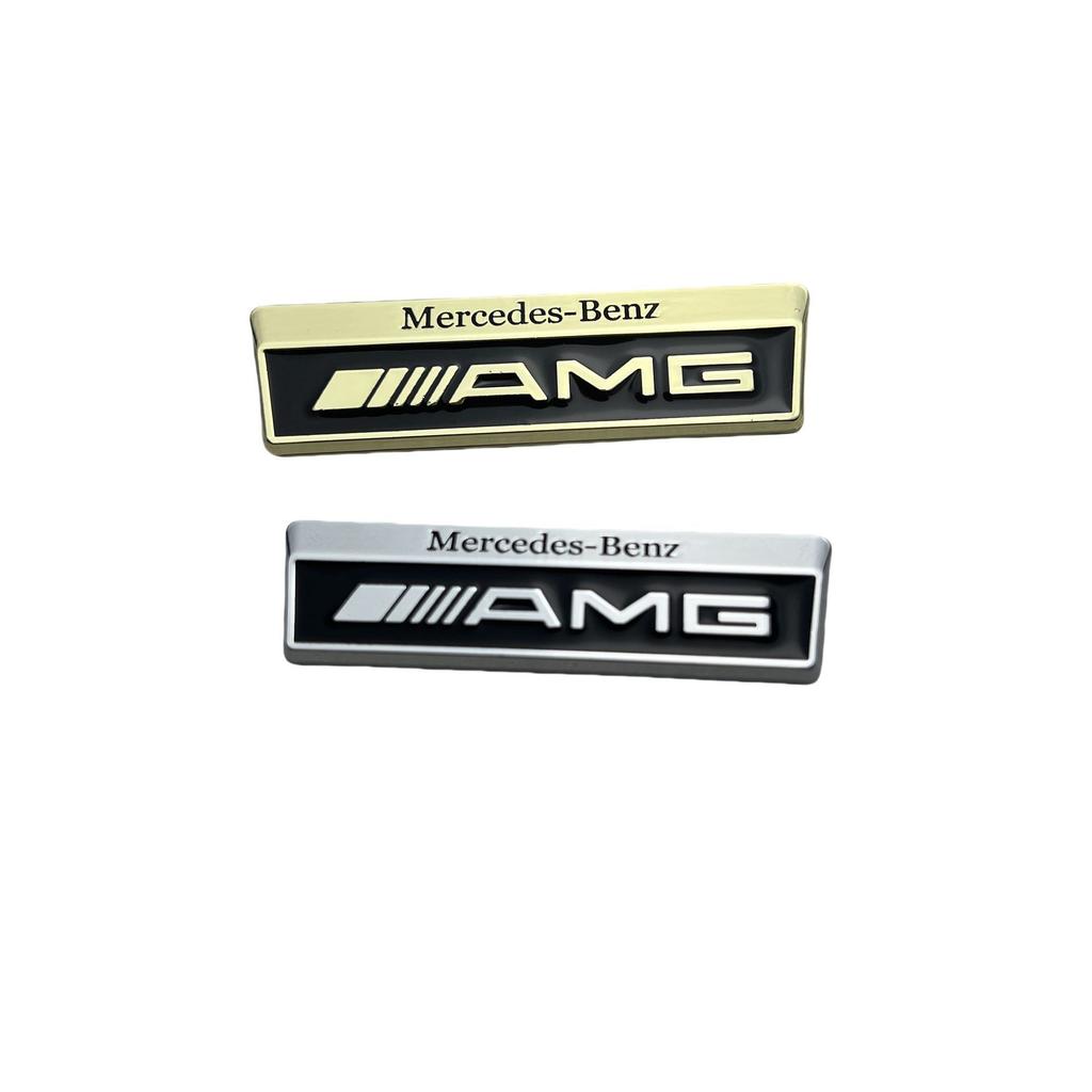 Aluminum Car Badge Sticker Accessories For Mercedes Benz AMG Brabus Maybach Smart W204 GLC CLA GLK W205 W203 W206 W108 W124 W126 FF2