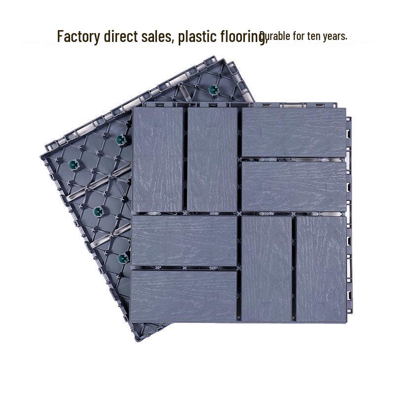 Outdoor Plastic Wood Decking for Garden, Terrace, or Rooftop Transformation